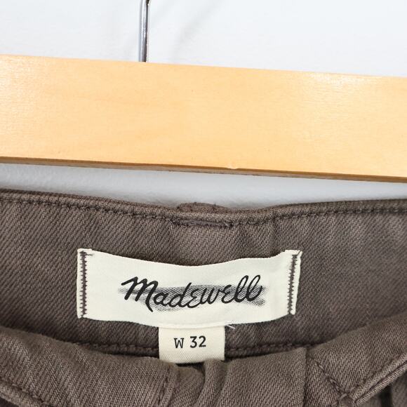 Madewell Patch Pocket Jeans Summer Denim Burnt Hickory Size 32x31 NWT - Picture 6 of 10